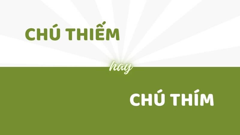 Tìm hiểu chú thiếm hay chú thím đúng chính tả tiếng Việt