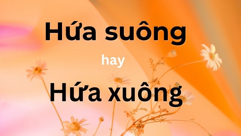 Hứa suông hay hứa xuông mới là chuẩn trong từ điển?