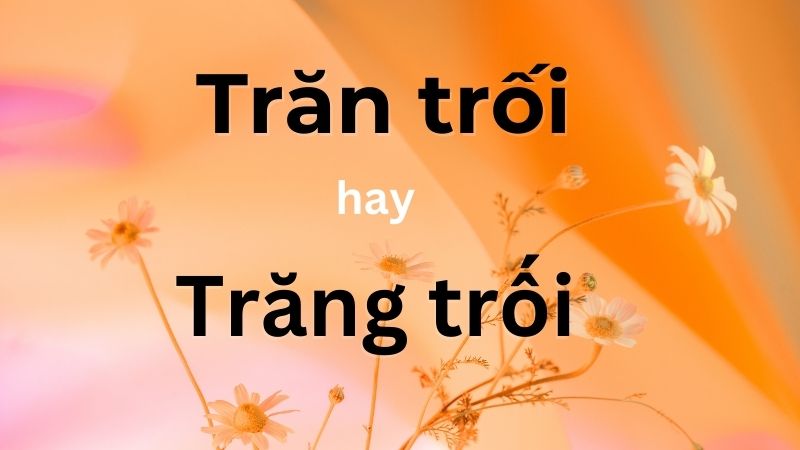 Trăn trối hay trăng trối là từ viết đúng chính tả?