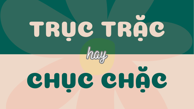 Trục trặc hay chục chặc? Phân biệt từ đúng chính tả trong Tiếng Việt