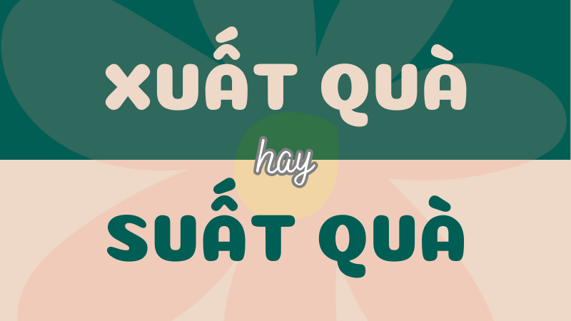 Từ nào sử dụng đúng: Xuất quà hay suất quà?