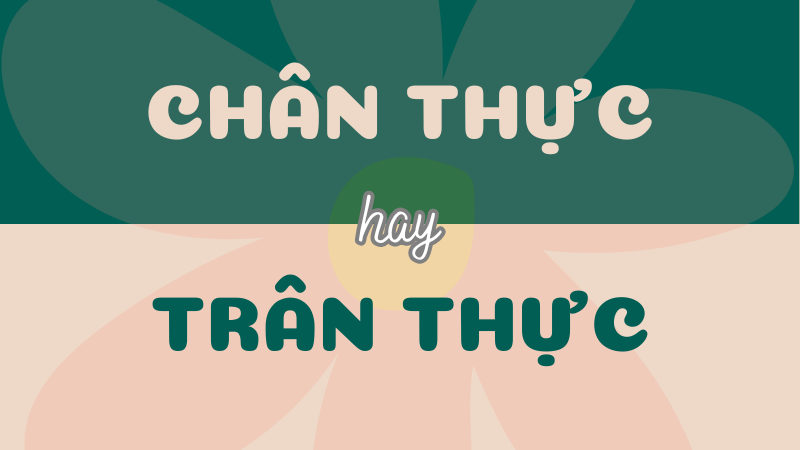 Chân thực hay trân thực? Tìm hiểu từ đúng chính tả Tiếng Việt