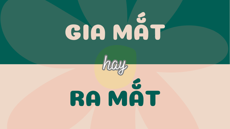 Gia mắt hay ra mắt? Từ nào đúng chính tả?