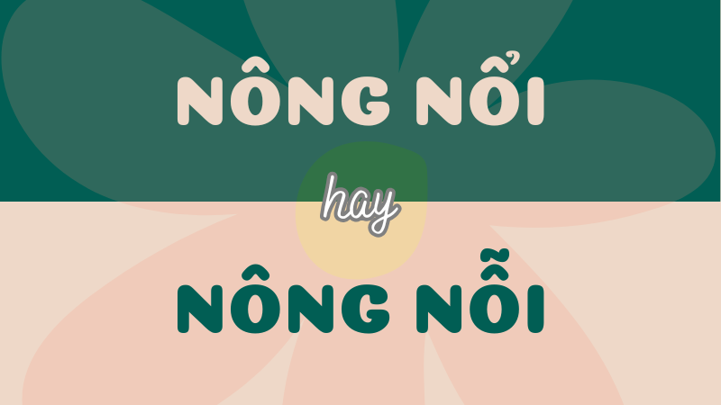 Nông nổi hay nông nỗi? Cách viết đúng chính tả