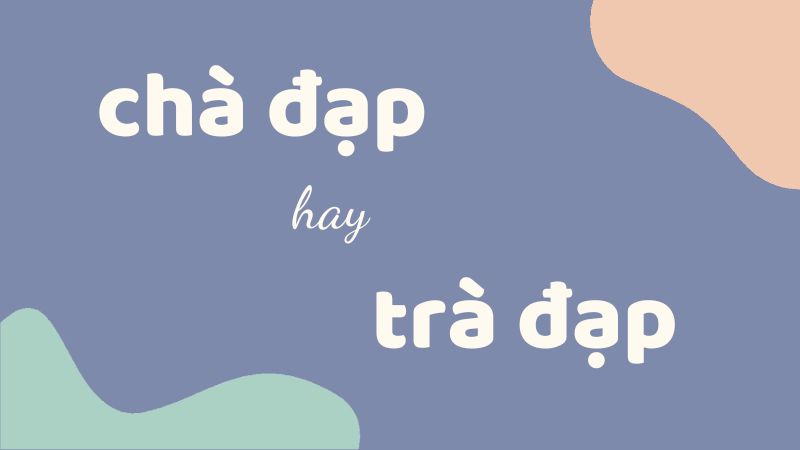 Chà đạp hay trà đạp và cách phân biệt từ ngữ dễ nhầm lẫn trong tiếng Việt