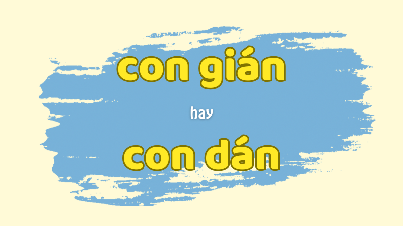 Cách viết đúng con gián hay con dán và những lỗi chính tả thường gặp