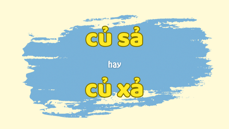 Cách viết đúng củ sả hay củ xả và những lỗi chính tả thường gặp trong tiếng Việt