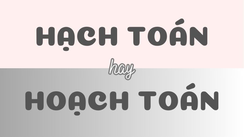 Cách viết đúng hạch toán hay hoạch toán và những lỗi thường gặp trong học văn