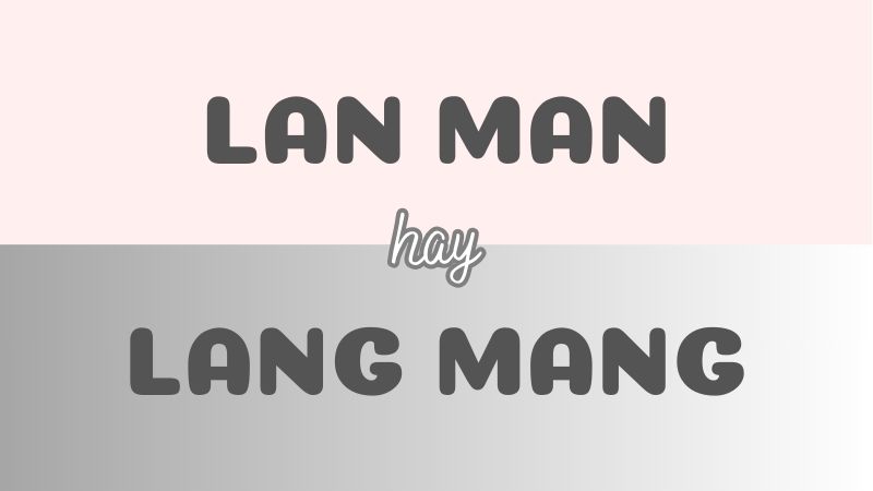 Cách phân biệt lan man hay lang mang và quy tắc viết đúng chính tả