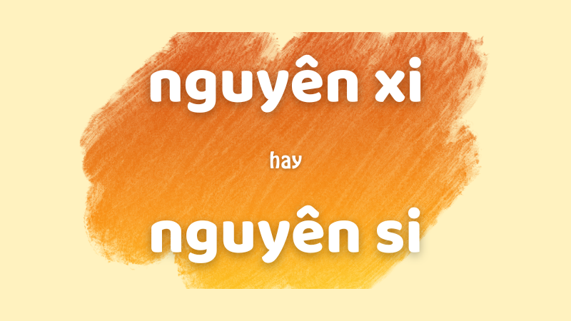 Nguyên xi hay nguyên si và cách phân biệt từ dễ nhầm lẫn trong tiếng Việt