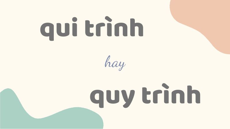 Qui trình hay quy trình và cách viết đúng chuẩn trong tiếng Việt