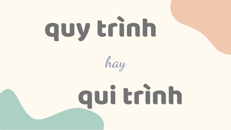 Quy trình hay qui trình và cách viết đúng chính tả trong tiếng Việt