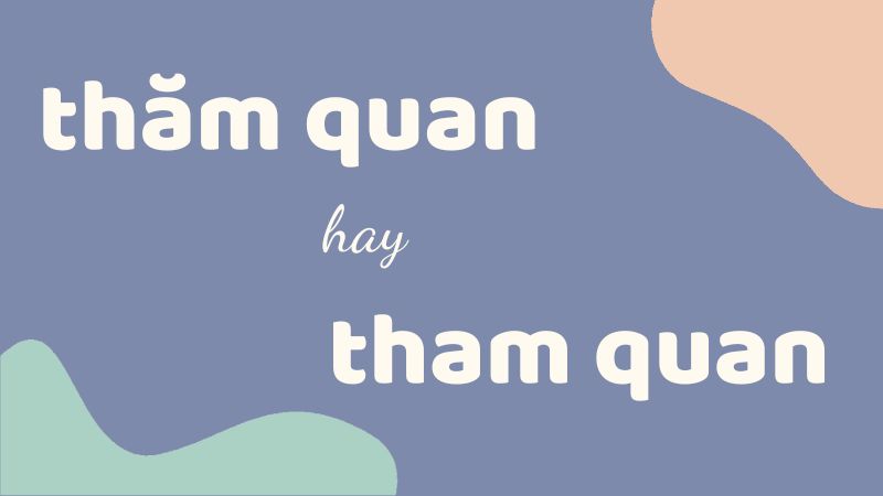 Thăm quan hay tham quan và cách phân biệt chính xác trong tiếng Việt