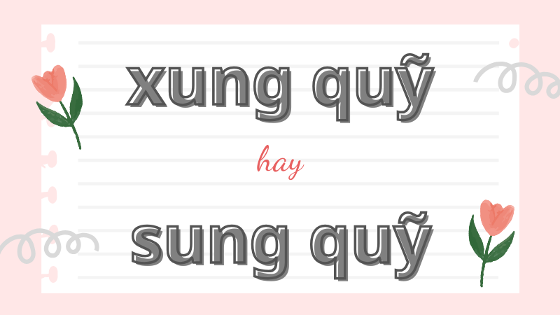 Xung quỹ hay sung quỹ và cách phân biệt chính xác trong tiếng Việt