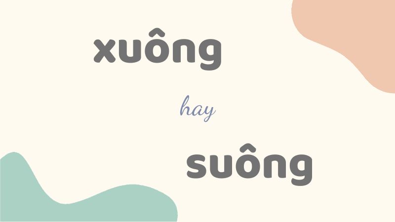 Cách viết đúng từ suông hay xuông và các trường hợp dùng phổ biến trong tiếng Việt